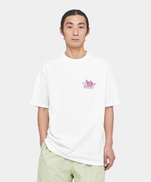 Gramicci Class 5 Unisex Tops White | 976-KLVHSO