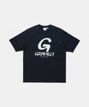 Gramicci G-Logo Unisex Tops Black | 928-VHWUPR