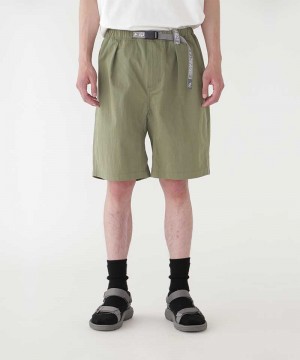 Gramicci Gramicci x and wander NYCO Climbing G-Short Men's Shorts Olive | 894-HRWUEP