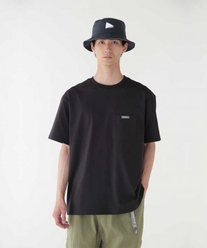 Gramicci Gramicci x and wander Unisex Tops Black | 021-FEPVWR