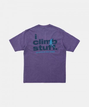 Gramicci I Climb Stuff Unisex Tops Purple | 478-ZMARPC