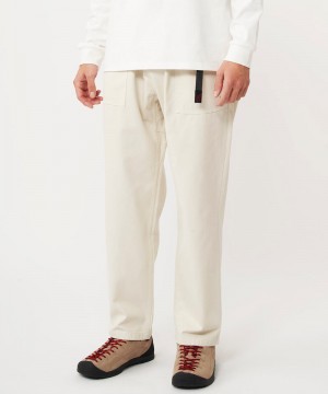 Gramicci Loose Tapered Ridge Men's Pants White | 178-JUVNDL