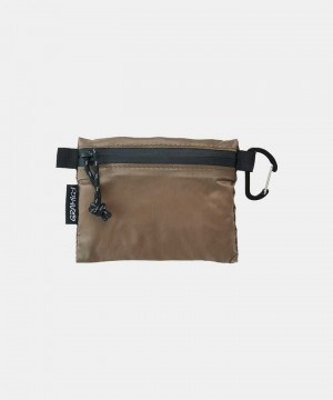 Gramicci Micro Ripstop Pouch Unisex Bags Brown | 716-MLFGCP