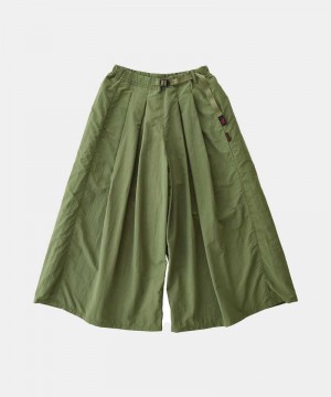 Gramicci Nylon Flare Women's Pants Deep Olive | 617-VXMHNZ