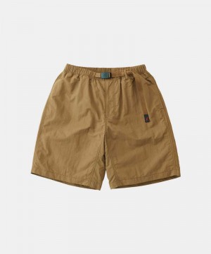 Gramicci Nylon Loose Women's Shorts Brown | 201-BZVEQR