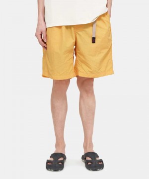 Gramicci Nylon Loose Women's Shorts Yellow | 478-LEDFZG