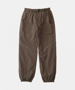 Gramicci Nylon Track Men's Pants Brown | 764-JXGUTB