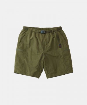 Gramicci Nylon Utility Men's Shorts Olive | 709-EQPVAS