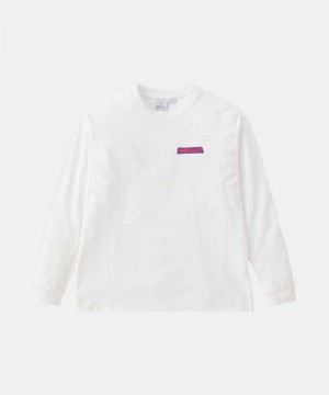 Gramicci Original Freedom L/S Unisex Tops White | 480-JWYXUZ