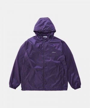 Gramicci Packable Windbreaker Women's Outerwear Purple | 479-LDOWRA