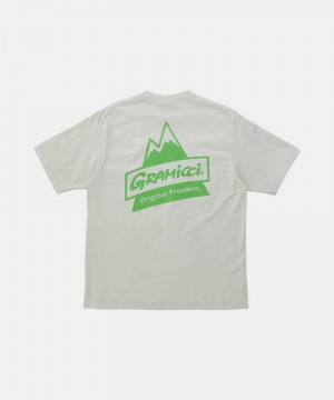 Gramicci Peak Unisex Tops Grey | 176-UZWNAP