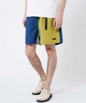 Gramicci Shell Canyon Men's Shorts Blue Yellow | 386-JUZFKR