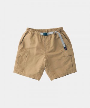 Gramicci Shell Cargo Men's Shorts Khaki | 621-YMSPUW