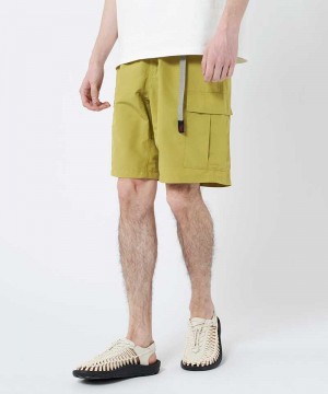 Gramicci Shell Cargo Men's Shorts Light Green | 136-VHOCMQ