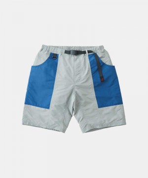 Gramicci Shell Gear Men's Shorts White Blue | 410-SEWLCG