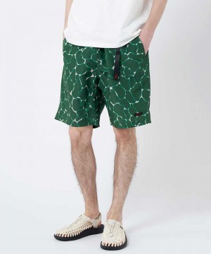 Gramicci Shell Packable Men's Shorts Deep Green | 536-KUAZOQ