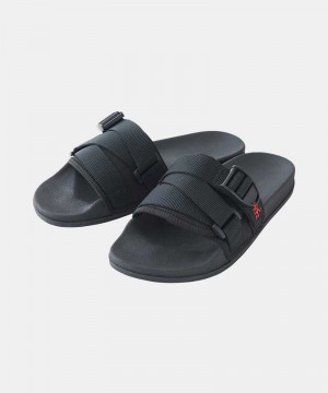 Gramicci Slides Men's Footwear Black | 526-NZRXCT