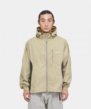 Gramicci Softshell Nylon Men's Outerwear Beige | 671-CHWIKD