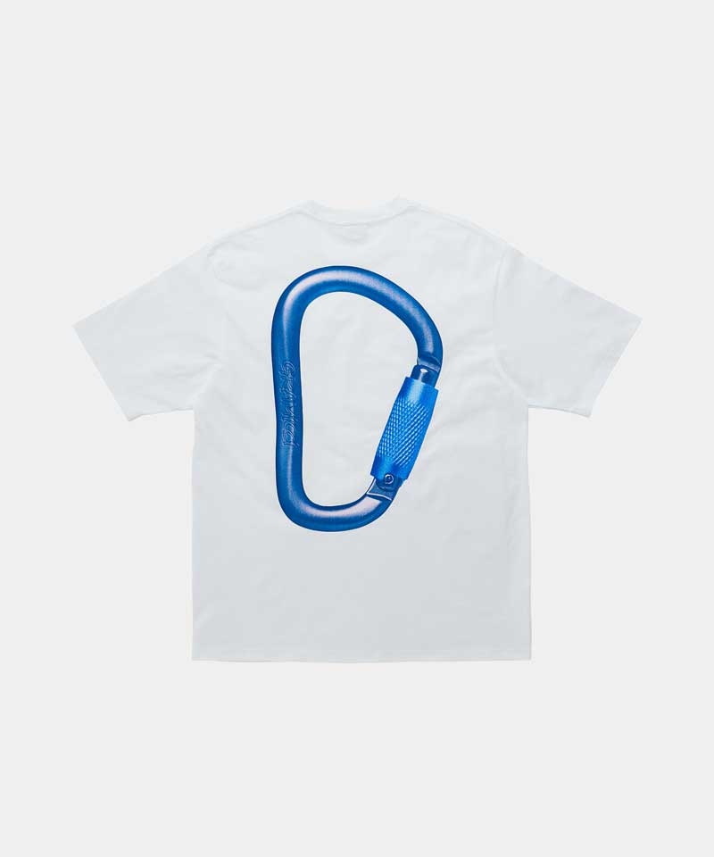 Gramicci Carabiner Unisex Tops White | 327-BAQKOR