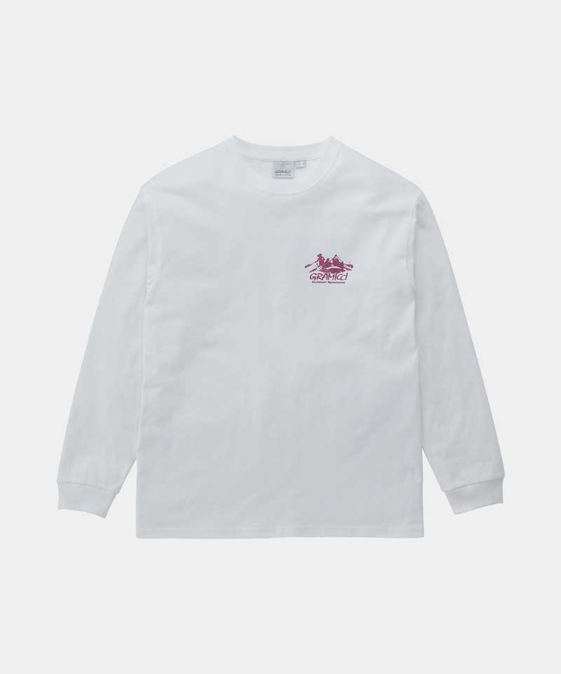 Gramicci Class 5 L/S Unisex Tops White | 306-GOLARI