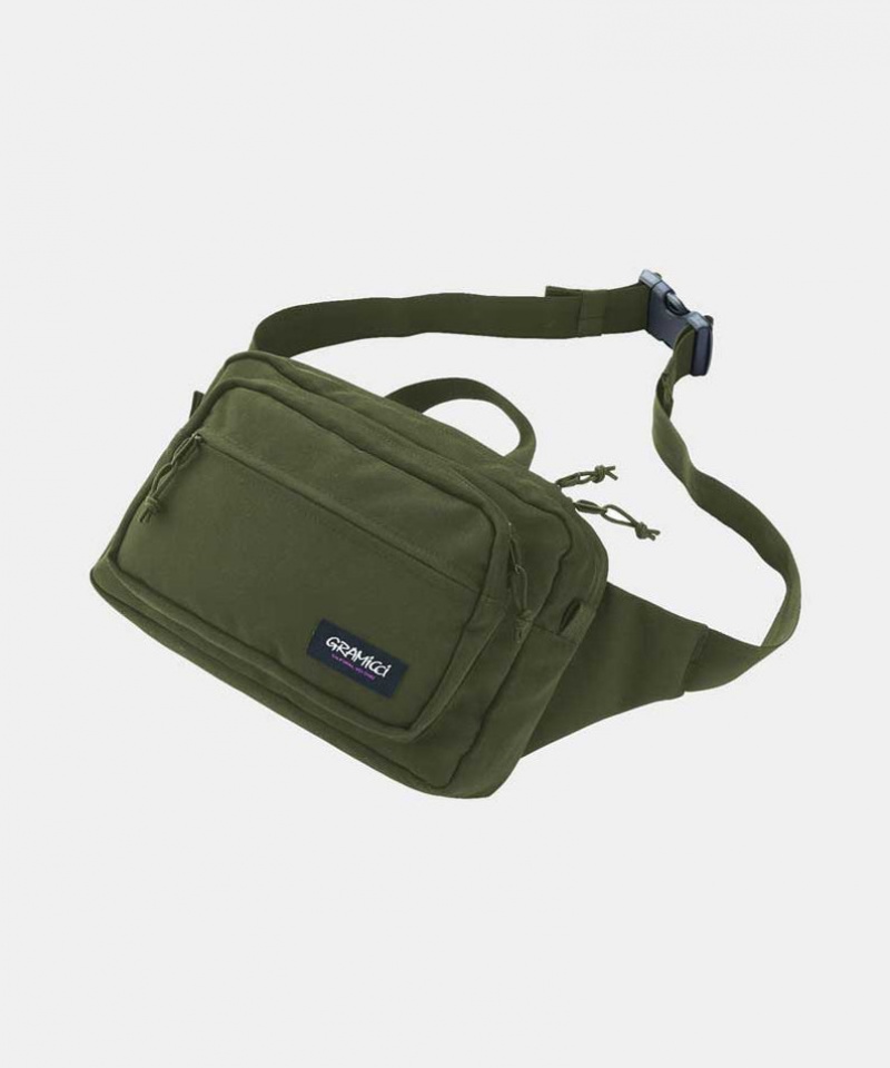 Gramicci Cordura Waist Hiker Unisex Bags Green | 735-ICYTVW