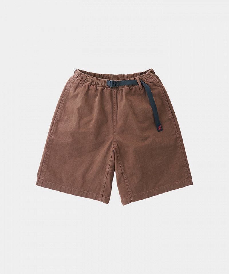 Gramicci G-Short Men\'s Shorts Brown | 742-IUYDFS