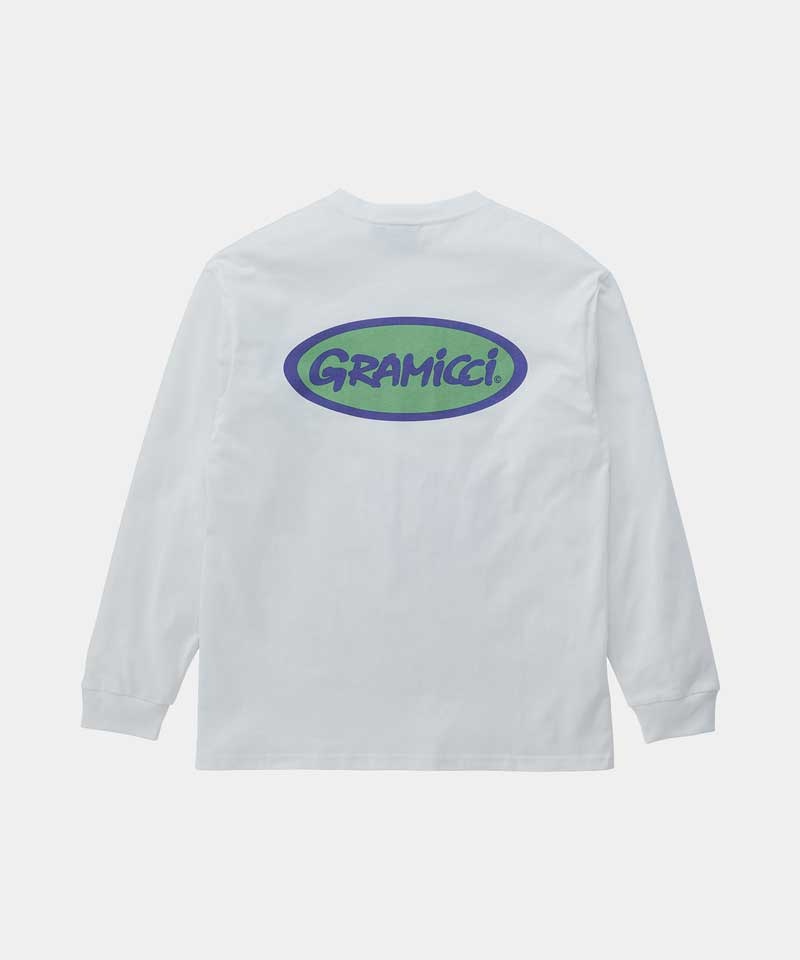 Gramicci Gramicci Oval L/S Unisex Tops White | 864-IEHPUR