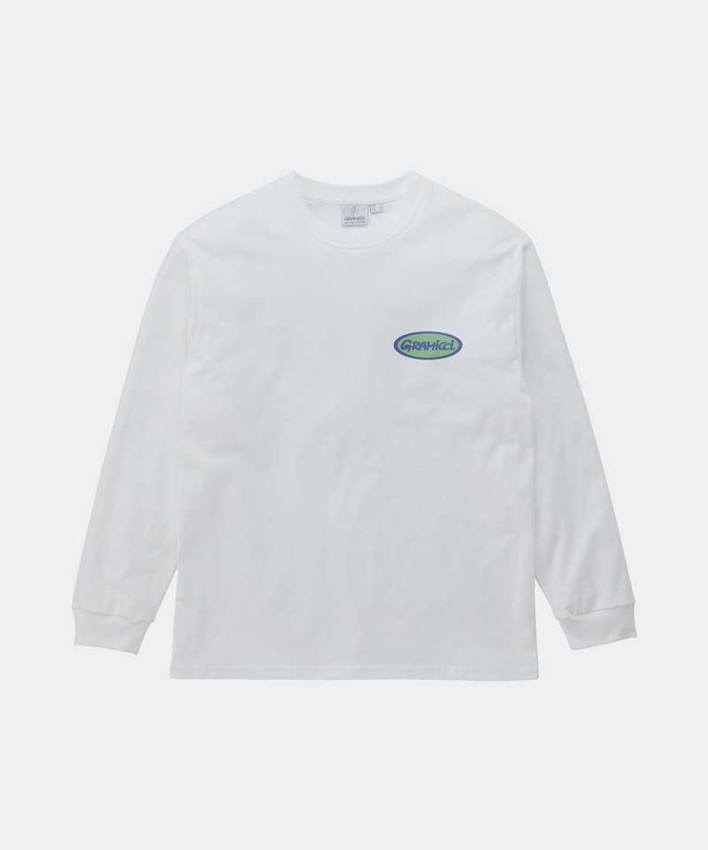 Gramicci Gramicci Oval L/S Unisex Tops White | 864-IEHPUR