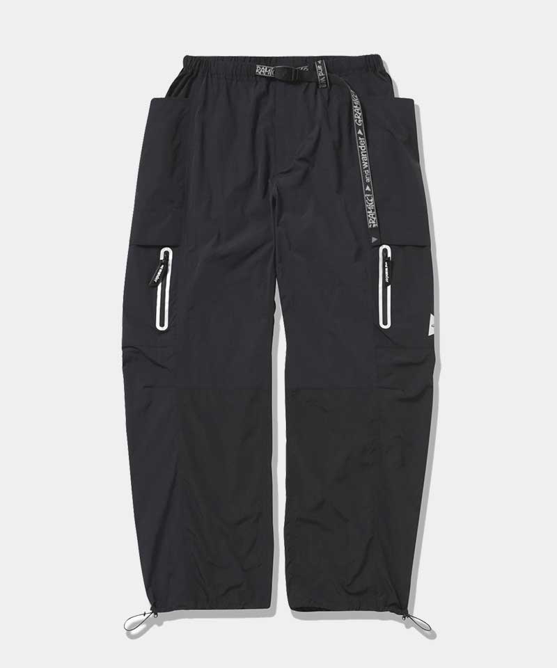 Gramicci Gramicci x and wander Patchwork Wind Men's Pants Black | 549-XIURLN