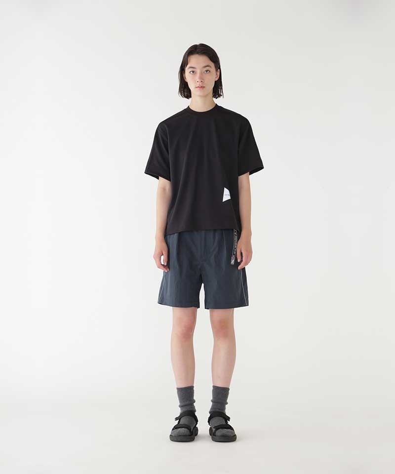 Gramicci Gramicci x and wander Unisex Tops Black | 021-FEPVWR