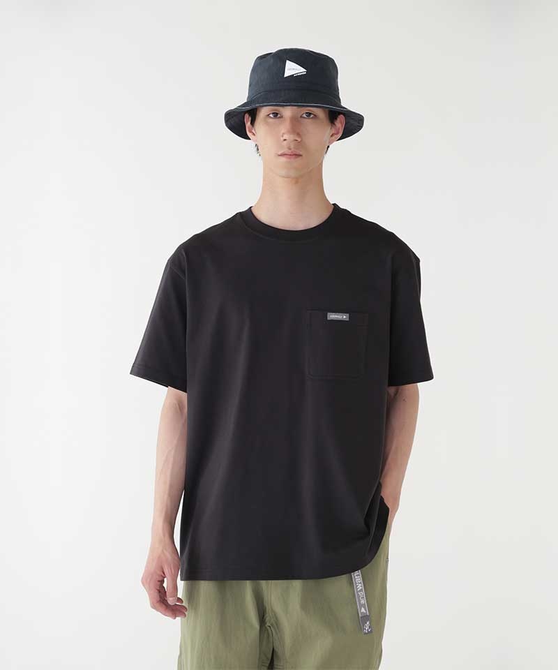 Gramicci Gramicci x and wander Unisex Tops Black | 021-FEPVWR