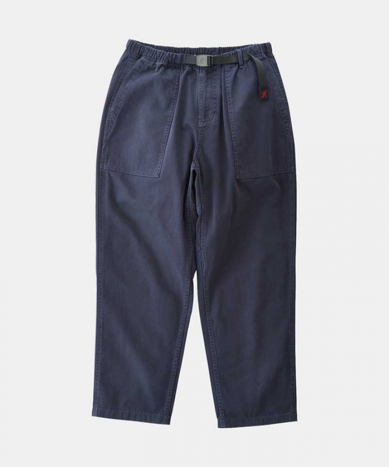 Gramicci Loose Tapered Men's Pants Navy | 790-ZCDOPE