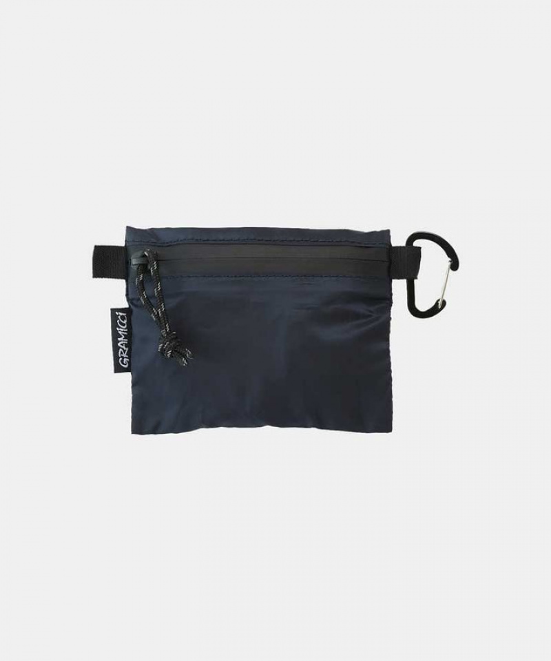 Gramicci Micro Ripstop Pouch Unisex Bags Black | 423-WFUPIO