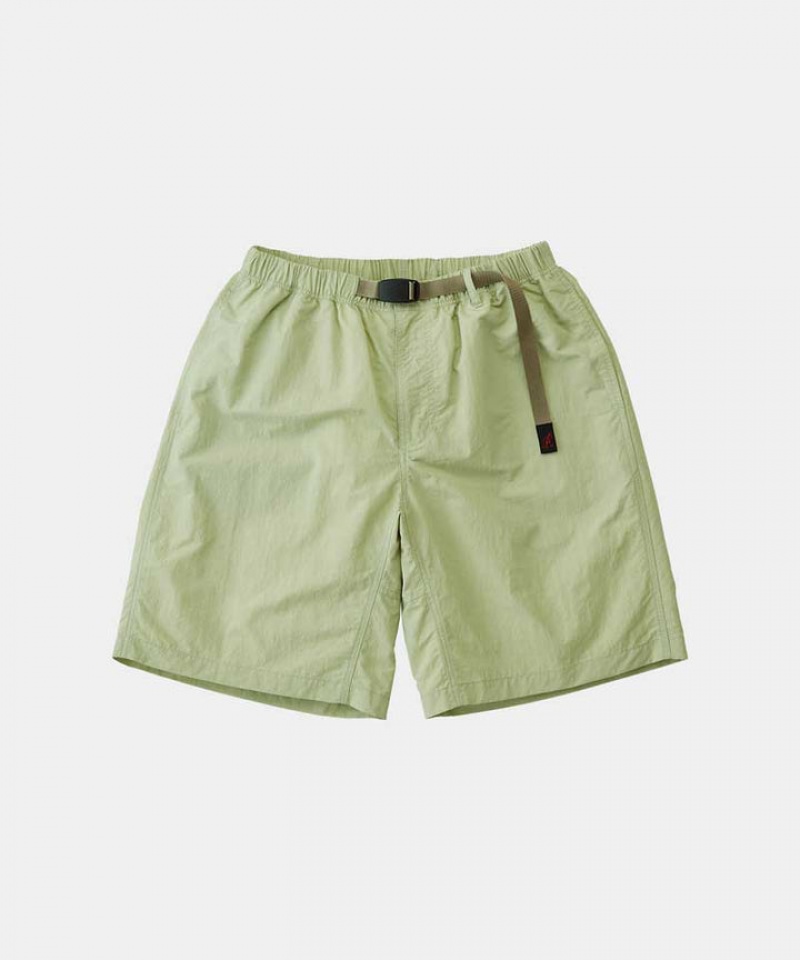 Gramicci Nylon Loose Men\'s Shorts Light Green | 598-THMGZU