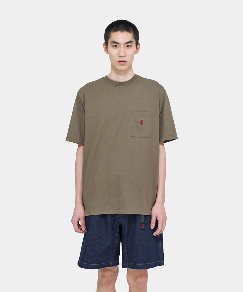 Gramicci One Point Unisex Tops Light Brown | 082-JNRTDU