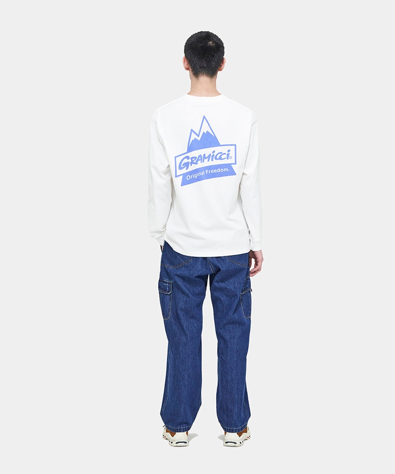 Gramicci Peak L/S Unisex Tops White | 657-TSZNAG