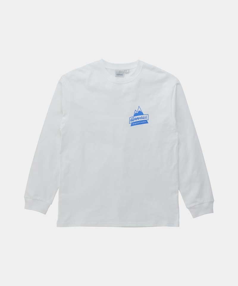 Gramicci Peak L/S Unisex Tops White | 657-TSZNAG