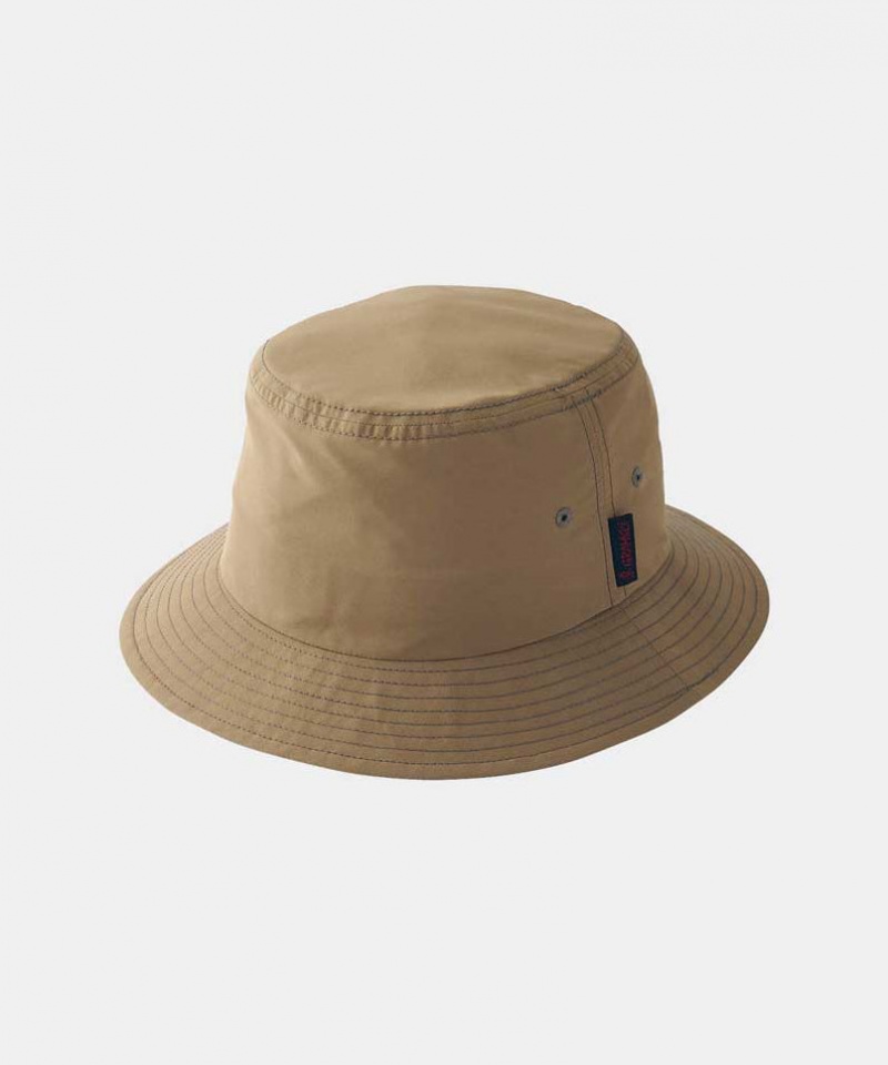 Gramicci Shell Bucket Unisex Hats Khaki | 035-LDXMPW