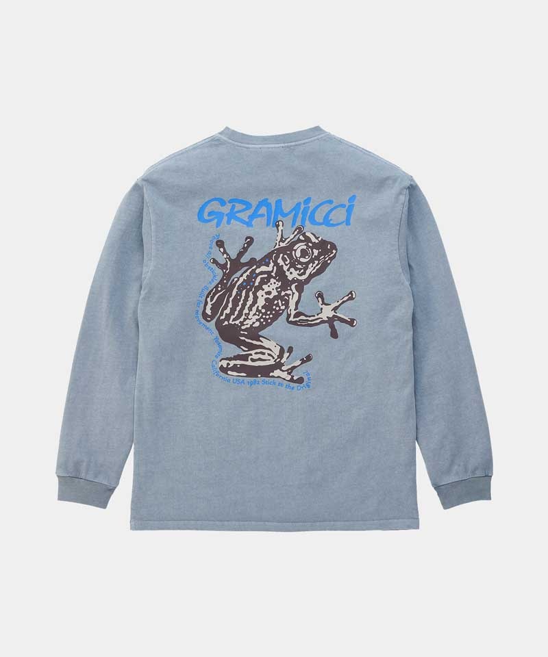 Gramicci Sticky Frog L/S Unisex Tops Grey | 708-JSWABD