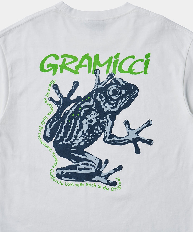 Gramicci Sticky Frog L/S Unisex Tops White | 531-QIVJLM