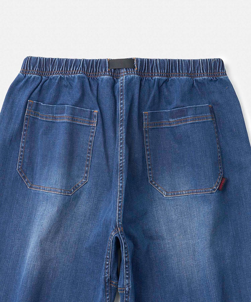 Gramicci Stretch Denim Loose Tapered Ridge Women's Pants Blue | 190-DLWNXO