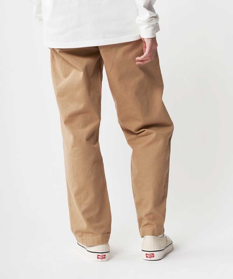 Gramicci Stretch Denim Loose Tapered Ridge Women's Pants Beige | 241-HWIOSZ